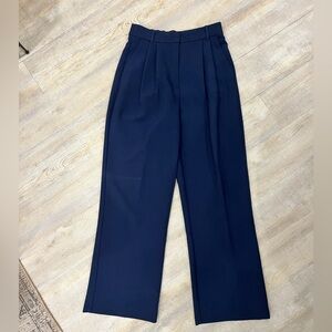Abercrombie & Fitch Curve Love Navy Wide Leg Pants